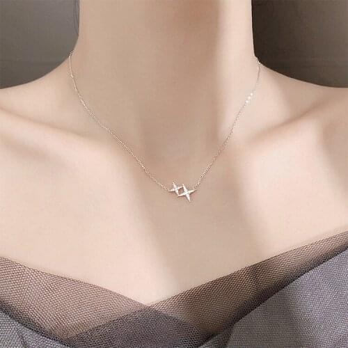 Fashoion Necklace Star Necklaces Party Jewelry For Women Choker Necklace Moon Cupid Small Pendant