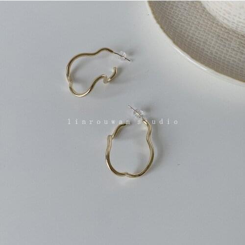 ROPUHOV 2021 Jewery Trendy Korean 925 Silver Needle Luxury Japanese Earrings Metallic New Earrings Women