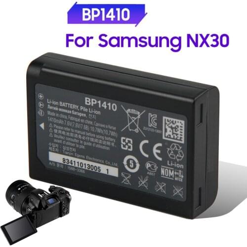 Original Camera Battery BP1410 for Samsung NX30 WB2200F Genuine Replacement Battery 1410mAh + Free Tools