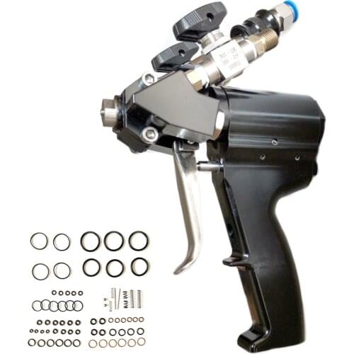 P2 PU Foam Spray Gun Polyurethane Foam Spray Gun Air Purge Cast Aluminum Handle With Accessories for Graco Spray Machine