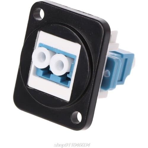 RJ45 D-Type LC Optical Fiber Straight Connector Chassis Mounting Socket Extension Module Socket Jack-Modular M03 21 Dropship
