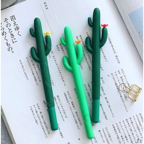 48 Pcs 0.5mm Black Ink Pen Mexican Cactus Gel Pen for student Office School Pens