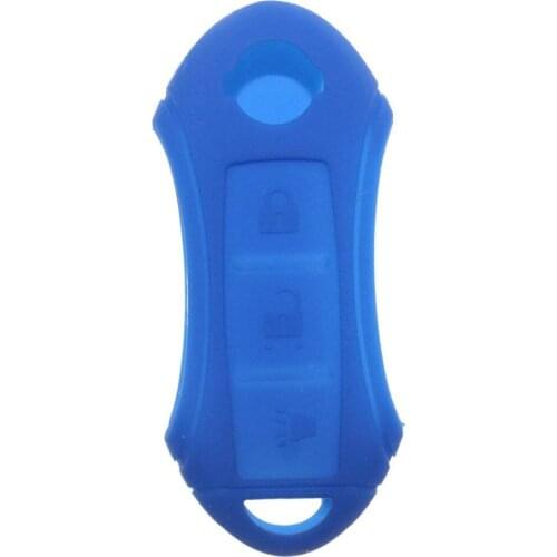 Silicone Key Cover 3 Buttons Remote FOB Silicone Key Cover For Nissan Qashqai Blue