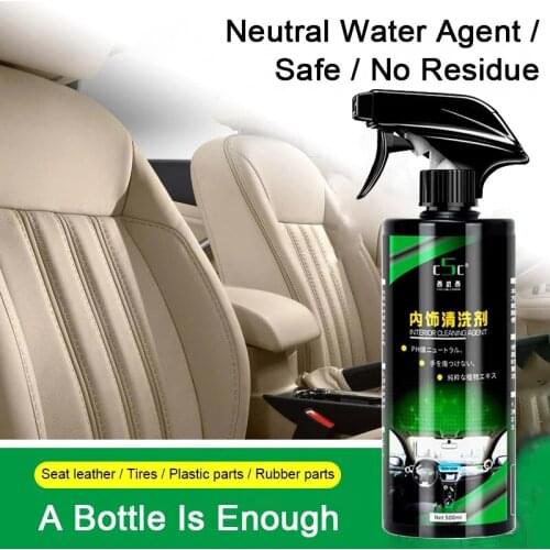 Car Interior Cleaner Auto Leather Spray Foam Cleaning Detergent Seat Sofa Dashboard Upholstery Refurbishing Cream Accessories