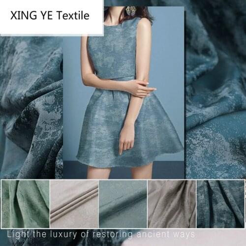 Polyester Woven Jacquard Fabric High-precision Light Luxury Dress Womens Cloth Fashion Windbreaker Material by Meter Sewing