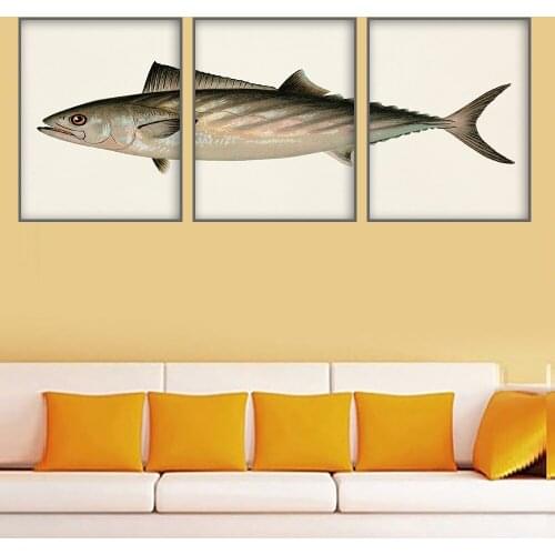 Print Rainbow Big Fishing Vintage Poster Set Of 3 Whale Art Print Whale Triptych Bathroom Wall Art Wall Painting