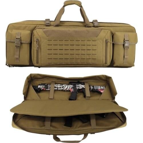 Military Army Molle Firearm Protection Case Tactical Hunting Rifle Backpack Dual Gun Carry Padded Bags With Shoulder Strap
