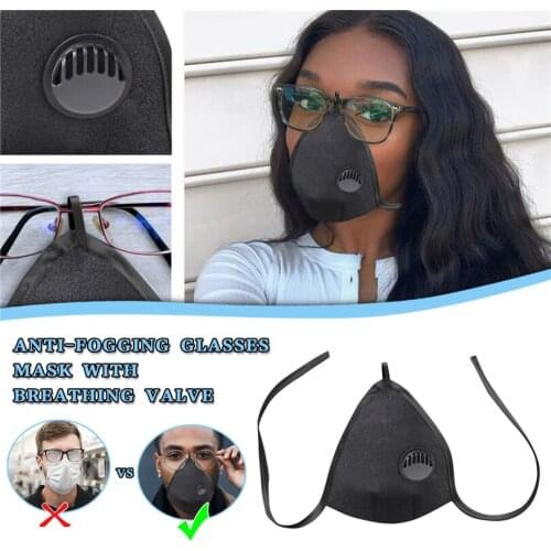 1/3/5/10PC Breathable Face Mask Bandage Masks Anti-fogging Glasses Mask Face Cover With Hook Dust Mouth Cover Washable J60