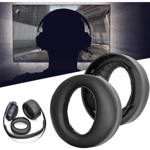 1 Pair Soft Replacement Ear Pads Ear Pads Replacement Ear Cover For PULSE 3D Wireless Headset Fashion Earbuds Cover Black