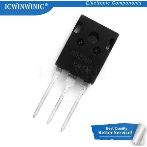 10PCS/ lot K50T60 IKW50N60T IGBT TO-247 In Stock