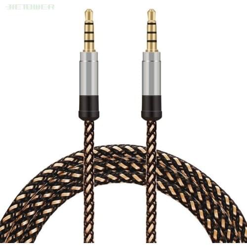 300pcs 3.5mm Plug Multi-color Nylon Aux Audio Jack Cable Line Cord For Car MP3 PC for Xiaomi Andriod For Iphone Hdmi Aux Cable