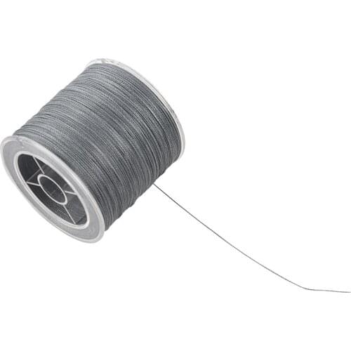 500M 50LB Colorful 4 Strands Multifilament PE Braid Fishing Line (Grey)