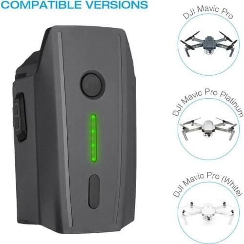1/2pcs For DJI Mavic Pro / Platinum /White Intelligent Flight LiPo 3S Battery 3830mAh Wb