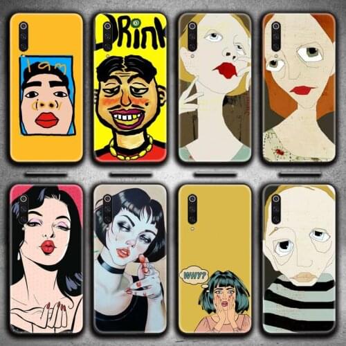 Funny Cartoon Print Phone Case for Xiaomi Mi Note 10 Lite Mi 9T Pro xiaomi 10 10 CC9 Pro