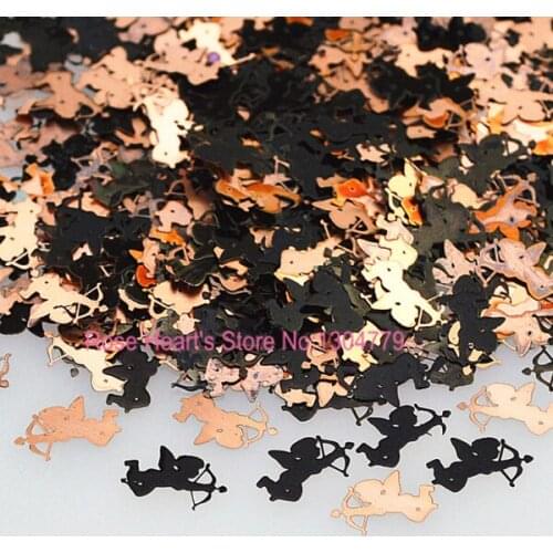 Cupid Design Black metal nail foil decals 3d nail art decorations supplies tools