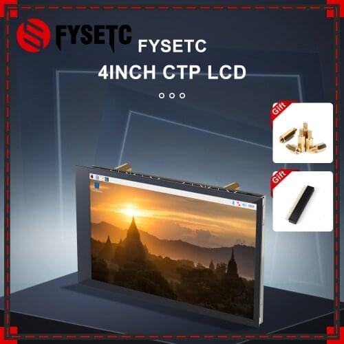 FYSETC 4inch Ctp 800*480 Capacitive touch Lcd High-speed DPI interface For Expand Raspberry Pi 3 3B 4B 3D Printer Octoprint UI
