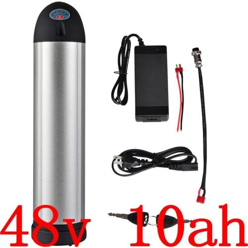 Free customs duty 48V 8Ah 9Ah 10Ah 11Ah 12Ah 13Ah Electric Bicycle Battery 48V 500W 750W 1000W Lithium Battery with 2A charger