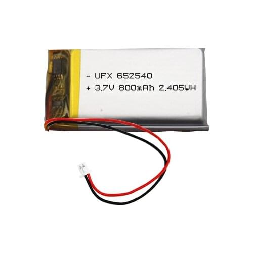 Polymer lithium battery 652540 3.7v 800mAh Beauty instrument humidifier locator and other electronic products
