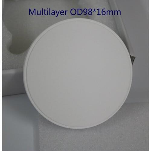 1pcs Multilayer Zirconia Blocks CADCAM Wieland Open System Dental Lab Materials Zirconia Block Zirconium Ceramic Disk 16 color