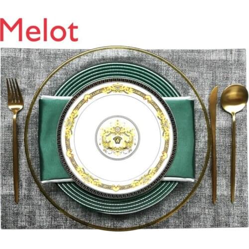 Sample Room Tableware Set European American Hotel Western Food Plate Phnom Penh Glass Plate Table Plate Ornaments Set Gift