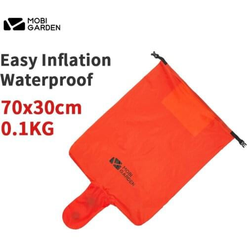 MOBI GARDEN Camping Mat PU Inflatable Bag 100g Ultralight Portable Waterproof Bag Wear Resistance 70*30cm Outdoor Hiking Travel