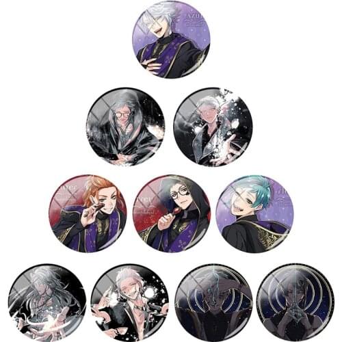 TAFREE 2021 New Wholesale Glass Cabochons Cartoon Handsome Men Pictures 12 15 16 18 20 25 mm Jewelry Accessories Flatback