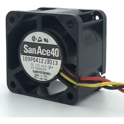New San Ace 40 4cm server fan 4028 40*40*28mm 12V 0.35A Server case cooling fan 109P0412J3013 with 3pin