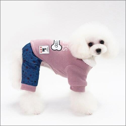 Pet Clothes Dog Sweatshirts Cotton Cat Jackets Soft Warm Winter Dogs Clothes Pet Coat for Small and Medium Pets