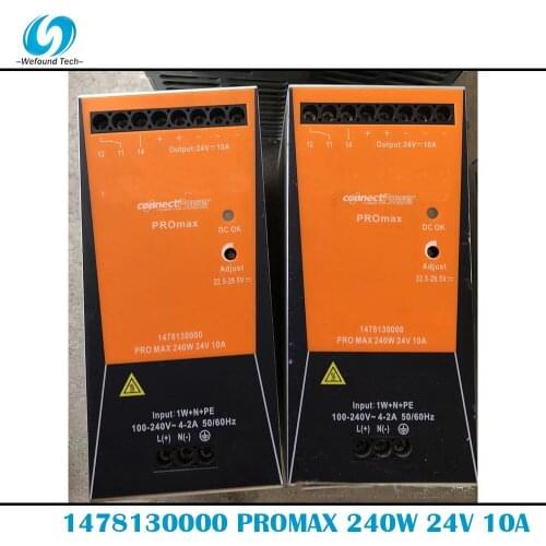 Original Weidmüller 1478130000 PROMAX 240W 24V 10A Rail Switching Power Supply Single Phase, 100% Tested BeforeShipment