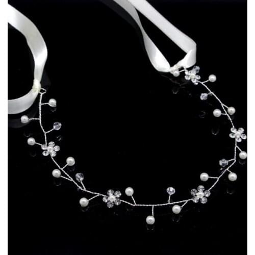 Bridal Wedding Crystal Hair Headband Rhinestone Crown Pageant Silver Color Sterling Women Girls Party Tiara Rim for Hair