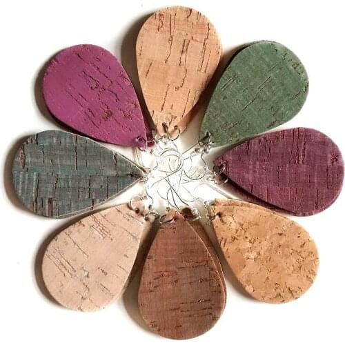 Simple Vintage Wood Earrings Teardrop Drop Earrings For Women Wooden Water Drop Pendant Jewelry Gift