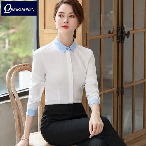Professional shirt female long sleeve office formal interview Ironing and wrinkle resistant