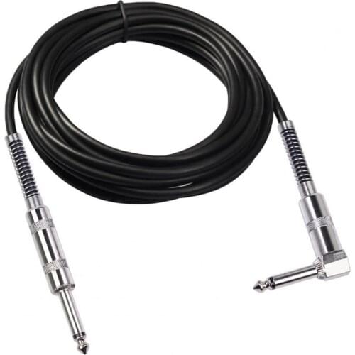 3M/10FT Pro Guitar Super Silent Plug Cable High Class Electric Guitar Connecting Audio Cable Right Angle TS To Straight TS