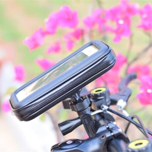 Waterproof Phone Bag Bike Phone Holder Bicycle Motorcycle Handle Bracket for iPhone Samsung Huawei 4.7-6.3 inch Mobile Phone