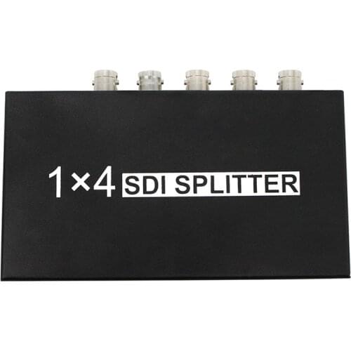 High Quality SDI Splitter 1x4 Multimedia Split SDI Extender Adapter Support 1080P TV Video For Projector Monitor Camera