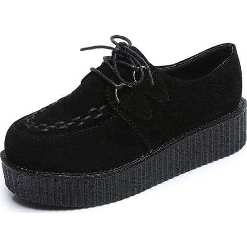 2021 Fashion Creepers Women Shoes Casual Sneakers Platform Flats Shoes Spring Summer Woman Vulcanized Shoes Chaussure Femme