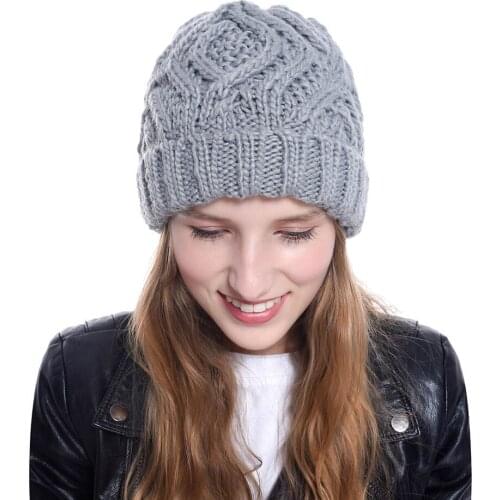 Winter Hats Beanie Knitted Warm Caps Fashion Winter Knitted Hat Women Slouchy Beanie for Girls Skullies Cap Beanie Skull