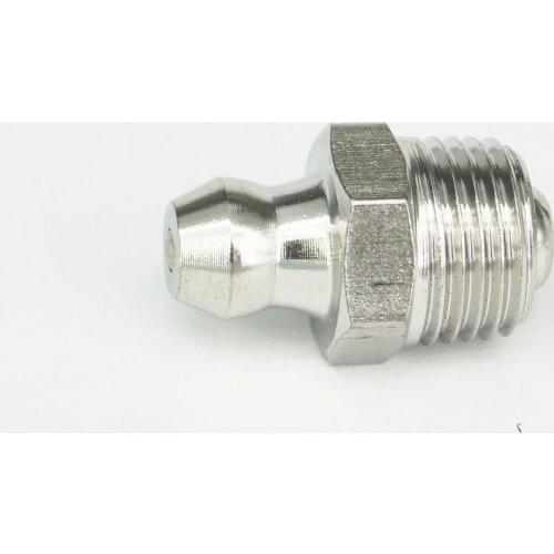 1/8" BSPT Male 304 Stainless Steel Grease Zerk Nipple Fitting For grease gun