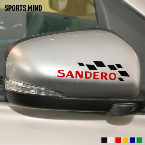 1 Pair Vinyl Car-Styling For Dacia Sandero Stepway Renault Sandero Accessories Automobiles Car Rear view Mirror Stickers Decals