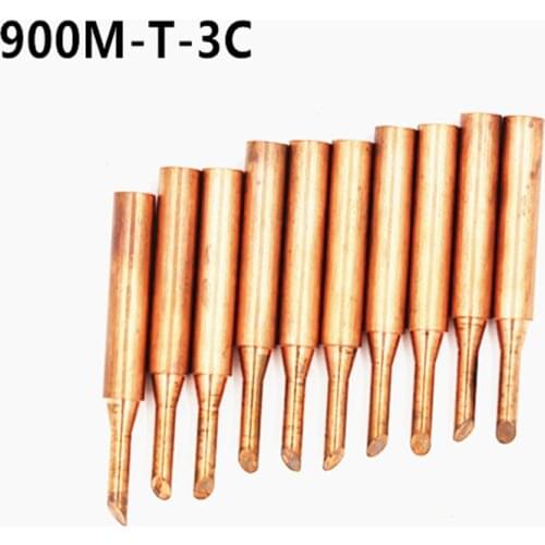 10pcs 900M-T-3C Set For Solding 900M-T Copper Iron Tips Lead-free Low Temperature