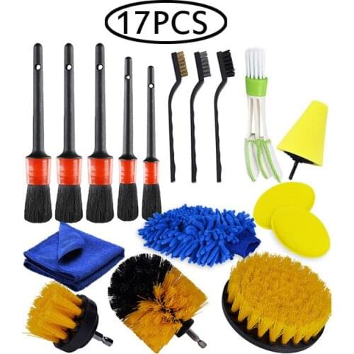 13PCS Electric Drill Brush Scrub Pads Grout Power Drills Scrubber Cleaning Brush Tub Cleaner Tools Kit for Car Kitchen Wall