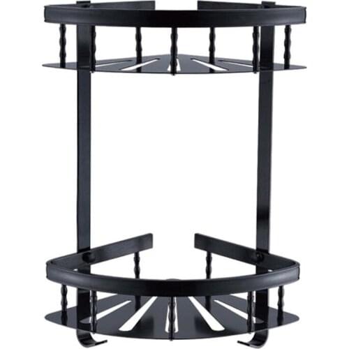 Bathroom Dressing shelves Aluminium Black corner shelf bathroom soap holder bathroom accessories