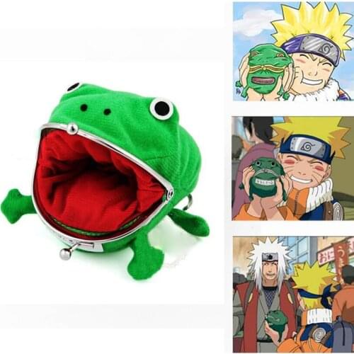 Anime Akatsuki Cosplay prop accessories Uzumaki Frog Shape wallet Cute purse Coin Purse