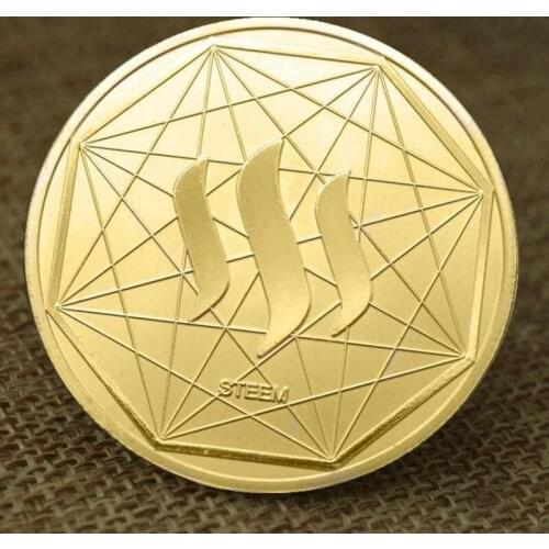 Digital Virtual Coin Embossed Commemorative Medal Gold-plated Silver Steam Coin Commemorative Coin Collectibles Home Decoration