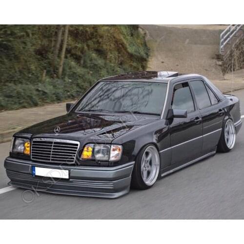 For Mercedes W124 S124 C124 A124 FRONT BUMPER LIP ZENDER AMG BBS GOOD QUALITY FRP PART WORLDWIDE FREE SHIPPING