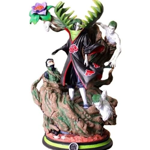 Naruto Shippuden Anime Action Figure GK Figma Statue 38cm Zetsu Oversized Akatsuki Desktop Collection Toys For Children Gift