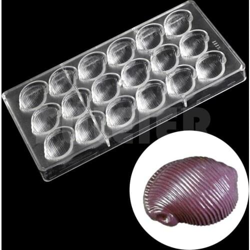 DIY conch seashell chocolate Candy mold, cake sweet candy confectionery making tools baking Polycarbonate chocolate molds
