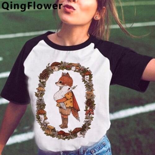 Mushroom tshirt t-shirt female kawaii couple clothes 2021 grunge harajuku t-shirt graphic tees women