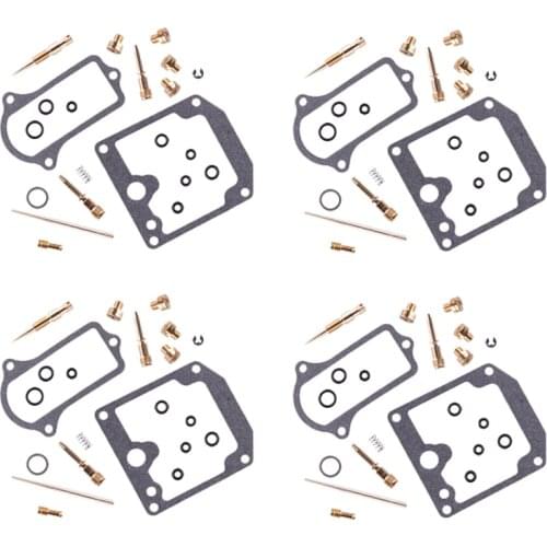 4 Sets Carburetor Rebuild Repair Kit Jet Gasket Motorcycle Fit for Kawasaki KZ900A KZ900B 1976