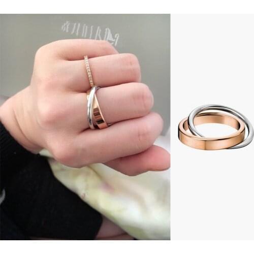 MANGOSKY 2 Color Anel 925 Silver Brand new Rings For Men and Women Elegant Party Wedding Rings Rose Gold Fine jewelry